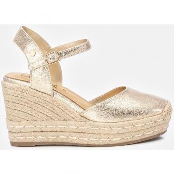 Sandalias de cuña de piel para mujer Carmela 161626 dorado