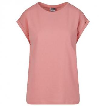 Urban Classics Women's Extended Shoulder Tee T-Shirt - Light Pink (XS to 4XL)