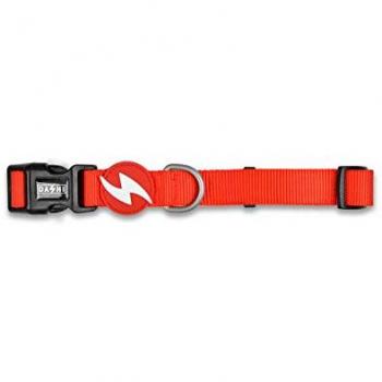 Collar para perros Dashi Solid Rojo, tamaño S, color rojo, material resistente y duradero, diseño ajustable, cierre de seguridad