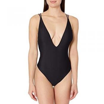 Volcom Simply Solid 1Pc Traje De Baño, Mujer, Black, M
