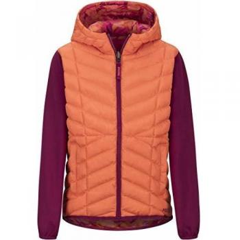 Marmot Girl'S Featherless Rev Hoody Chaqueta, Niñas, Nasturtium/Purple Berry, Small