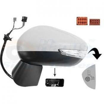 Espejo retrovisor VAN WEZEL 0949827, tipo: espejo retrovisor, características: diseño específico para vehículos, incluye soporte de montaje, cristal convexo para mayor visibilidad, acabado en negro, compatible con varios modelos de coches