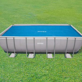 Cubierta solar para piscina rectangular 549x274 cm Intex Azul