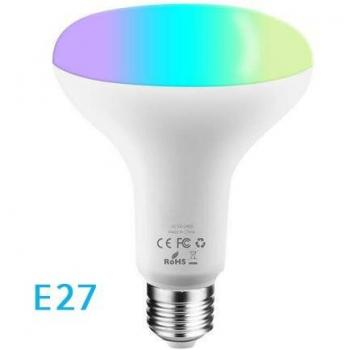Bombilla LED inteligente RGB de 10W con WiFi y atenuador, E27/E26/B22, compatible con Smart Life, Tuya, Alexa y Google Home