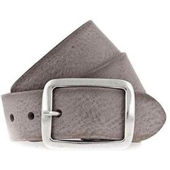 Cinturón de Cuero Vanzetti para Hombre en Color Marrón y Gris