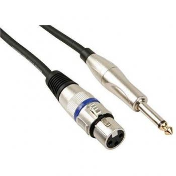 Cable de audio XLR - Jack 6.35 mm mono HQ Power PAC111 6 m