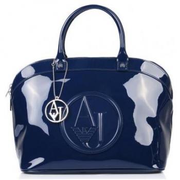 Armani Bolso asa de mano Bowling Azul Única