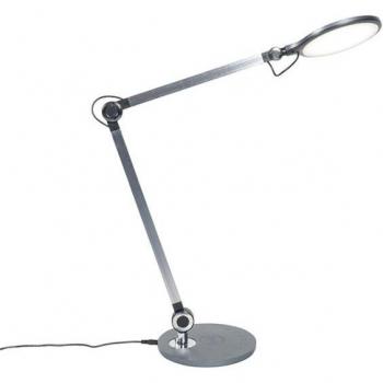 Lámpara de mesa LED gris con cargador inalámbrico Don