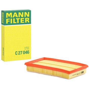 Filtro de aire MANN-FILTER C 27 046 - Filtro de aire, compatible con diversos modelos de vehículos, diseñado para proporcionar una filtración óptima del aire, fabricado con materiales de alta calidad para asegurar durabilidad y rendimiento,