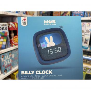 Despertador Mob luz de noche con conejo, 2 alarmas, brillo ajustable