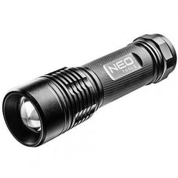 Linterna de aluminio, 200 lúmenes, Zoom, IPX7, 3 x AAA NEO 99-101