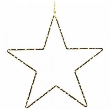 Estrella decoración Navidad Elegante 225 microleds cálido interior 36 cm.