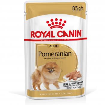 Royal Canin Breed Health Nutrition Pomeranian Adult Loaf in Sauce Wet Dog Food - Value Pack: 48 x 85g