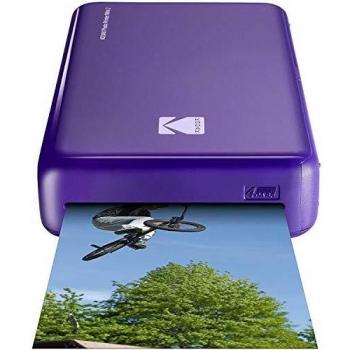 Kodak Mini 2 HD Wireless Mobile Instant Photo Printer with 4Pass Patented Printing Technology, Compatible with iOS and Android Devices - Purple