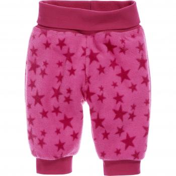 Schnizler Pumphose Fleece Sterne mit Strickbund Pantalones, Rosa