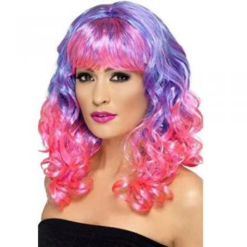 LADIES DIVATASTIC CURLY WIG - PURPLE