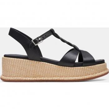 Sandalias de cuña Kimmei Twist de mujer en piel con tiras