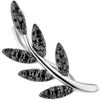 Pendiente trepador Earcandy Branch de Plata 925 con baño de rodio