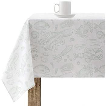 Mantel Resinado Antimanchas 300x140 cm, Tejido 100% Algodón, Impermeable y Repelente de Líquidos, Modelo: 0400-35, Tacto Suave, Ade