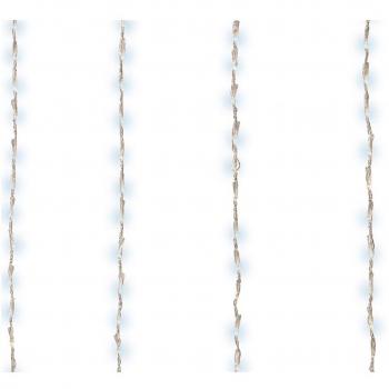 Cortina de luces LED para balcón exterior en blanco frío 2x1m - 220 LEDs