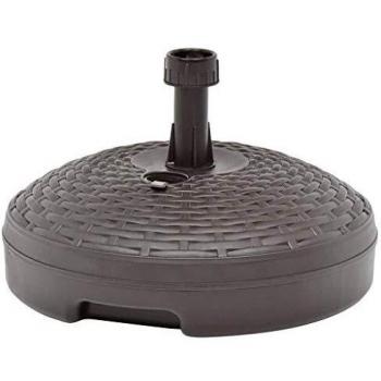 vidaXL Umbrella Base Sand/Water Filled 20 L Brown Plastic Rattan
