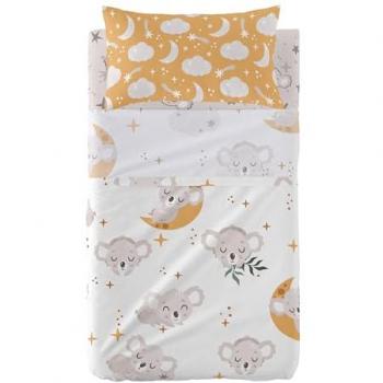 Juego de Sábanas Cuna 2 Piezas Multicolor 100% Algodón 150 TC - Baby Koala