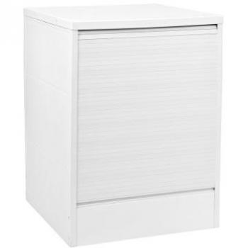 Mueble Tapa Lavadora con Persiana Vertical Blanca 68 x 65 x 87 cm (Externo)
