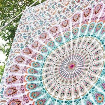 Tapiz de pared para colgar con diseño de mandala estilo hippie para el dormitorio, marca Aakriti Gallery