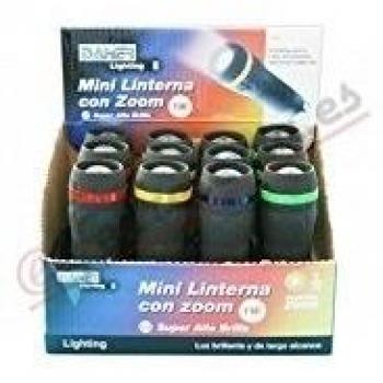 ElectroDH 60369 DH 60.369 LINTERNA LED 1W CON ZOOM. COLOR NEGRO