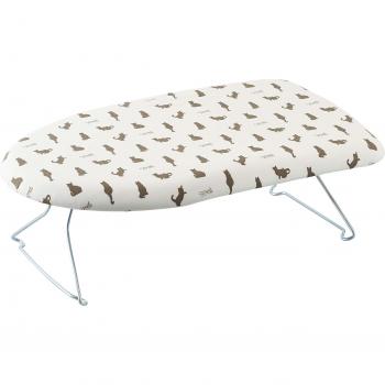Tabla de planchar liviana de malla de acero Yamazaki Jitsugyo Neko Press blanca 60x36x19 cm 2640