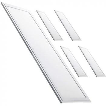 Panel LED Slim 120x30cm 48W 4400LM Blanco Cálido (3000K) - Pack de 5 unidades