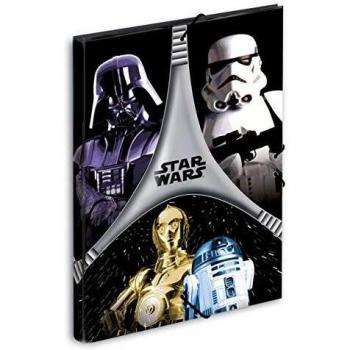 Star Wars - Carpeta gomas, color negro y gris