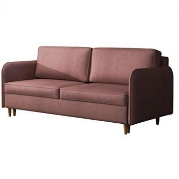 Sofá-cama Columbus 122 con función de descanso y caja de ropa de cama, dimensiones 209 x 95 x 100 cm