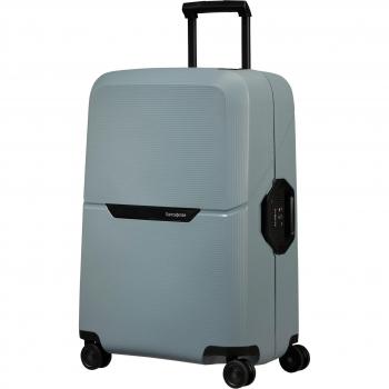 Maleta mediana Samsonite Magnum Eco Spinner 69/25 rígida gris azulado con capacidad de 82 L