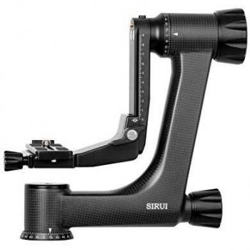 SIRUI PH-30 Heavy Duty Gimbal Tripod Head, Carbon Fiber, Professional Panoramic Head for Cameras, Quick Release Plate, 55.1 lbs/25kg Payload
