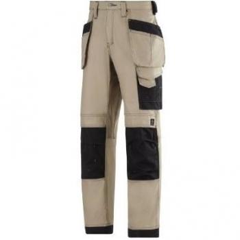 Snickers 32142004184 Pantalones, Khaki-Schwarz 2004, 184 längere Lieferzeit
