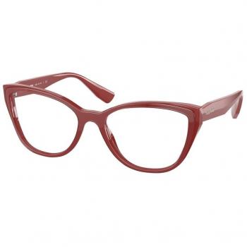 Miu Miu MU04SV 05F1O1 Gafas Recetadas para Mujer Rojas 54 Lentes Armazones