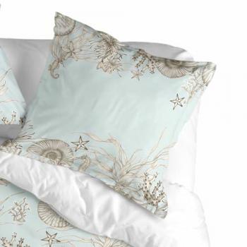 Funda de Almohada Coral Reef Multicolor 45x110 cm (2 Unidades) 100% Algodón Calidad 150