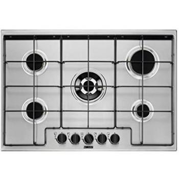 Zanussi ZGH75524XA hobs Integrado Encimera de gas Acero inoxidable - Placa