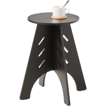 Mesa Auxiliar SoBuy HFBT01-K-SCH con Juntas de Espiga, Mesita de Noche, Mesa de Centro para Salón y Dormitorio, Dimensiones: 32 x 32 x 48.5 cm,