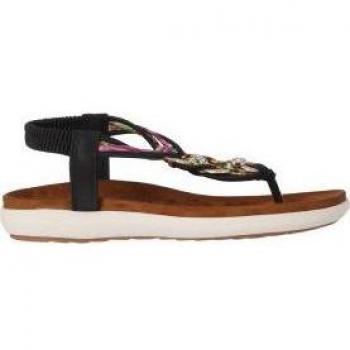 Sandalias Planas Chika10 Canelita 03 Negro