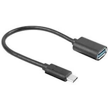 Lanberg USB 3.2 Gen 1 Adapter Cable, USB-C Male to USB-A Female, 0.15m, OTG, Black