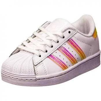 Zapatillas adidas Superstar Iridiscente para Preescolar - Unisex, Color Blanco, Talla 28.5 EU
