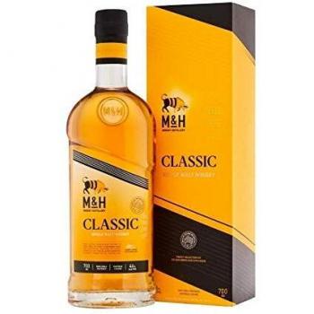 Whisky M&H Clásico Maltas Únicas 46% vol. 0,7l en caja de regalo