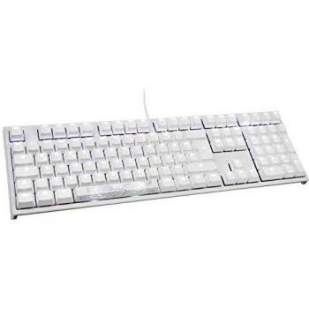 Teclado Gaming Ducky One 2 Edición Blanca PBT, MX-Blue, LED Blanco - Blanco