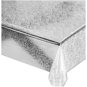 Mantel Transparente Antimanchas 140x400 cm Moderno Plastificado Brillante PVC