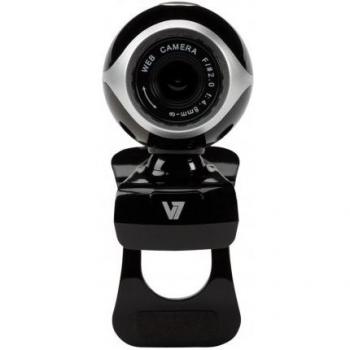 V7 Vantage - Webcam (0,3 MP, 640 x 480 Pixeles, 30 fps, USB, Negro, Gris, 1,5m)