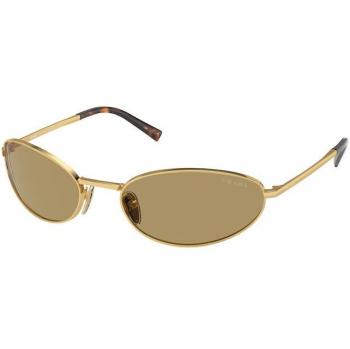 Prada PR A59S 5AK70G Women’s Round Gold Sunglasses Size 59