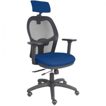 Silla Jorquera traslack malla negra asiento bali marino brazos 3D cabecero regulable