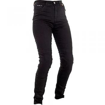 Richa Pantalones de Moto Jegging Mujer Negros 7JED-100-26, talla 26